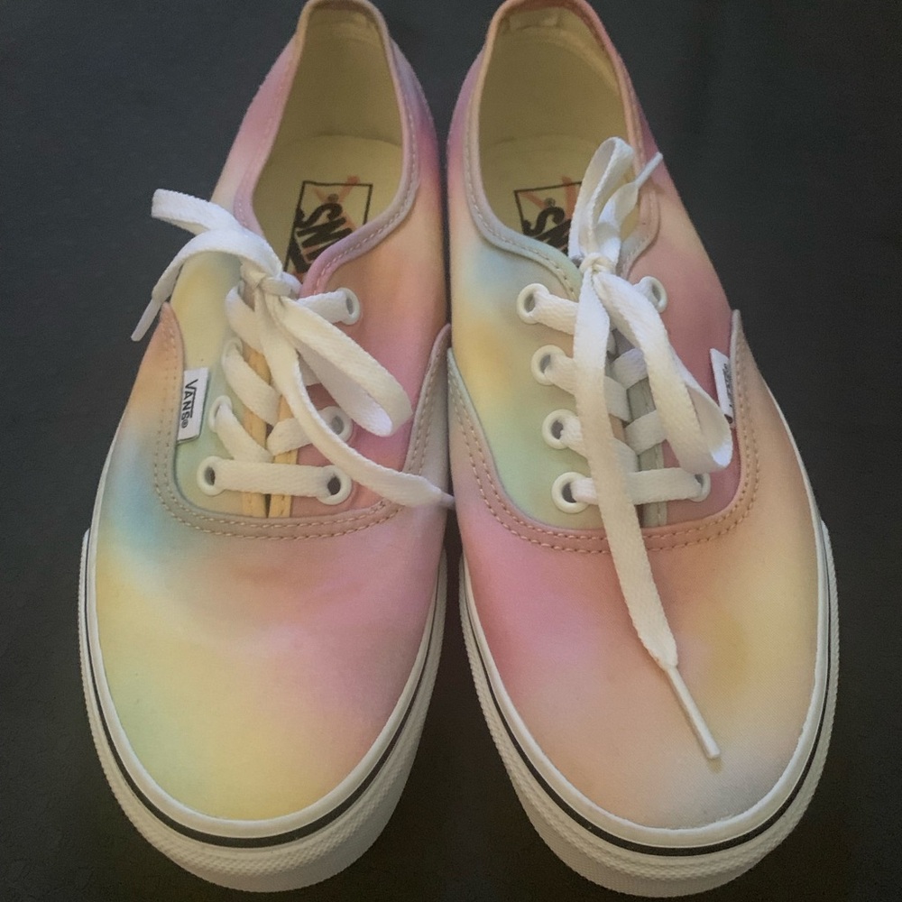 Vans Pastel Tie-Dye Canvas Sneakers NWOT